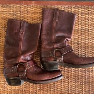 Frye Distressed Pebble Leather Boots